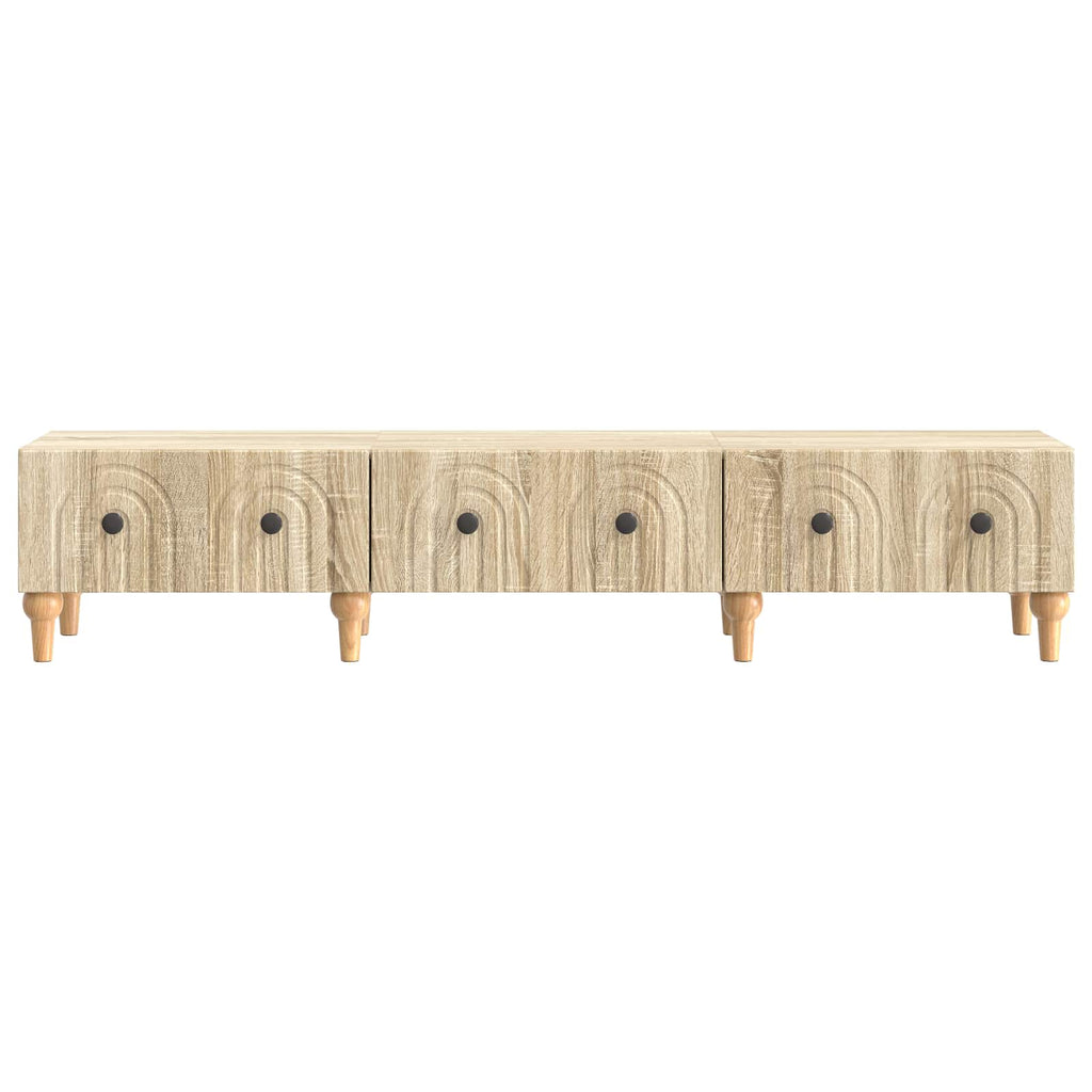 vidaXL Szafka pod telewizor z szufladą dąb Sonoma 147 x 34,5 x 30 cm