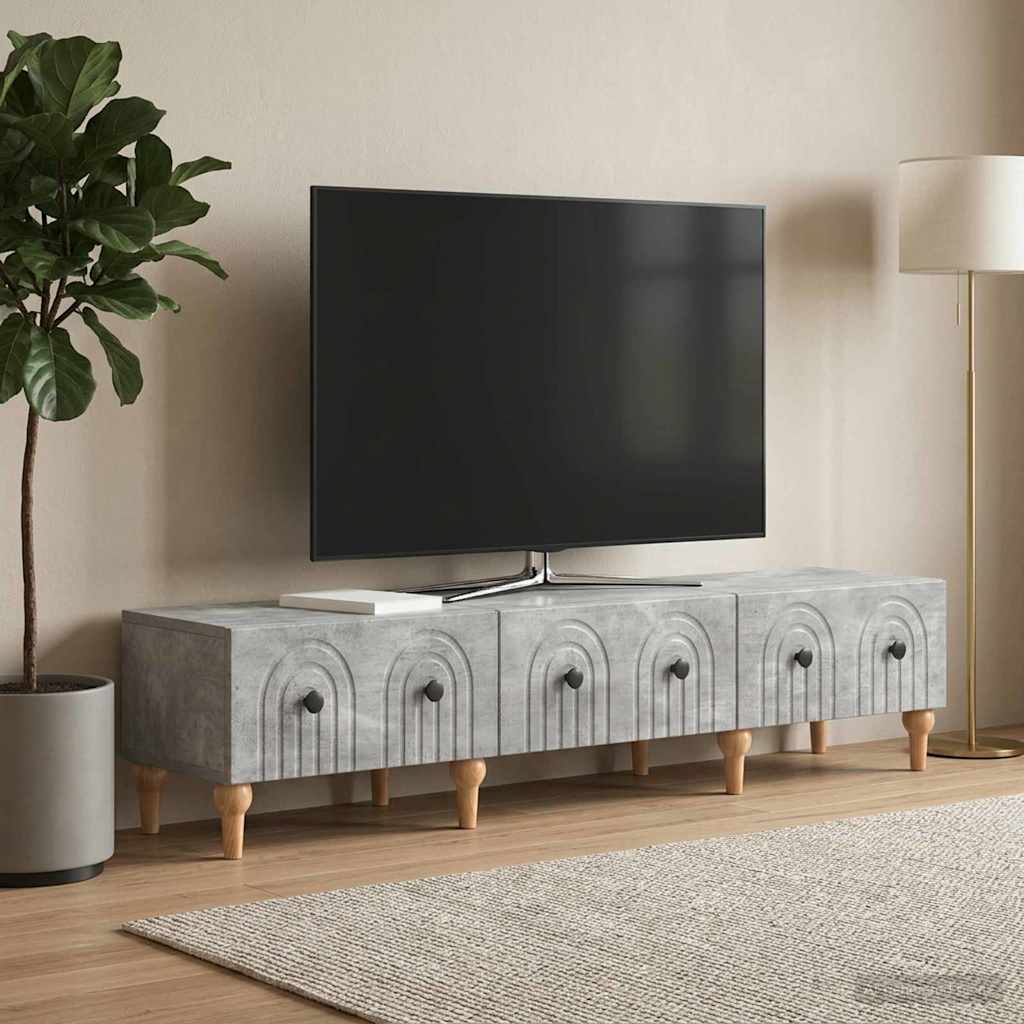 vidaXL Szafka pod telewizor Betonowy szary 147 x 34,5 x 30 cm