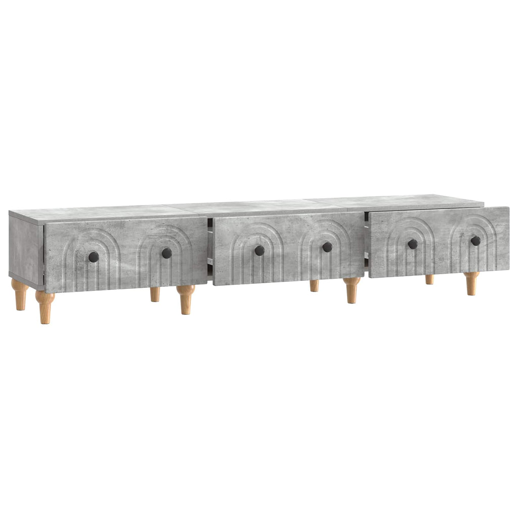 vidaXL Szafka pod telewizor Betonowy szary 147 x 34,5 x 30 cm