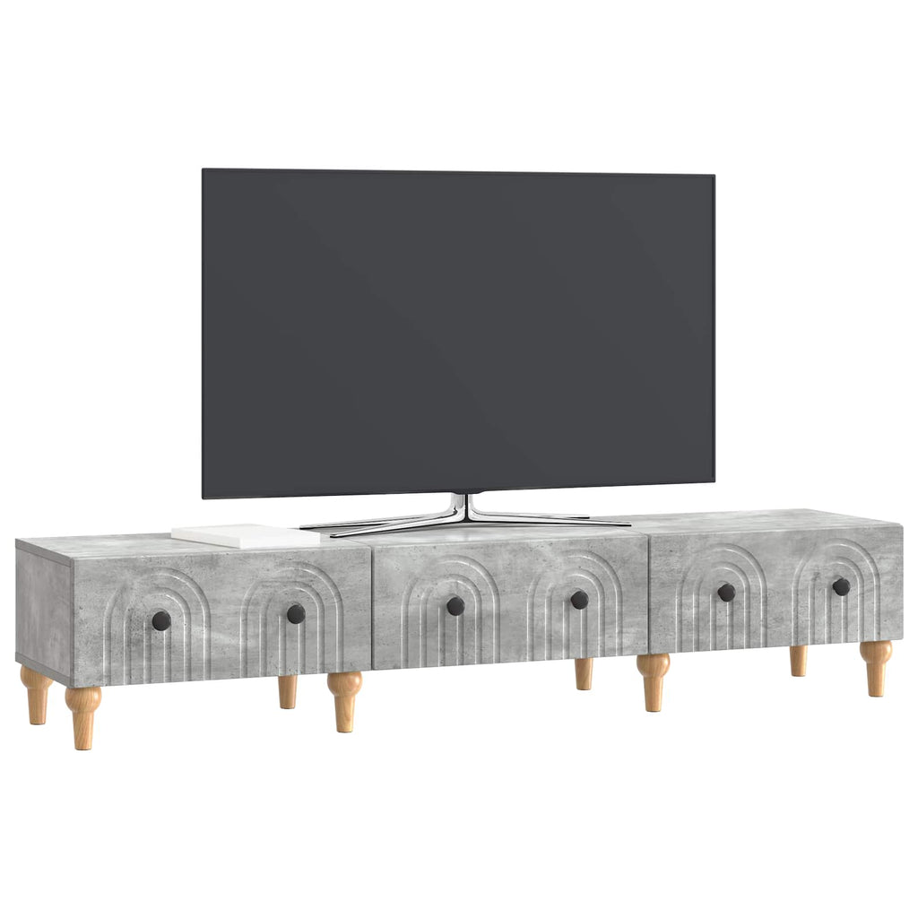 vidaXL Szafka pod telewizor Betonowy szary 147 x 34,5 x 30 cm