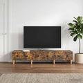 vidaXL Szafka pod telewizor z szufladą Dąb wędzony 147 x 34,5 x 30 cm