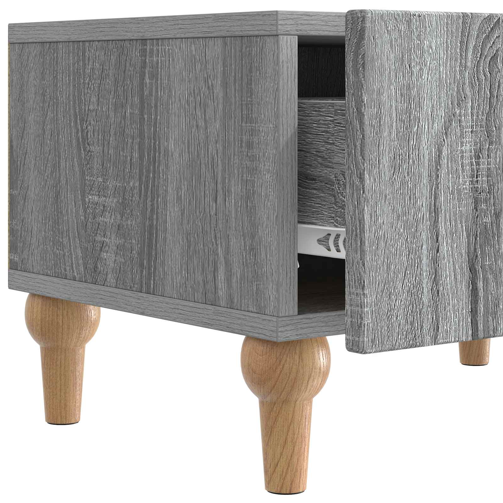 vidaXL Szafka pod telewizor z szufladą Szary Sonoma 147 x 34,5 x 30 cm