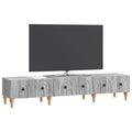 vidaXL Szafka pod telewizor z szufladą Szary Sonoma 147 x 34,5 x 30 cm