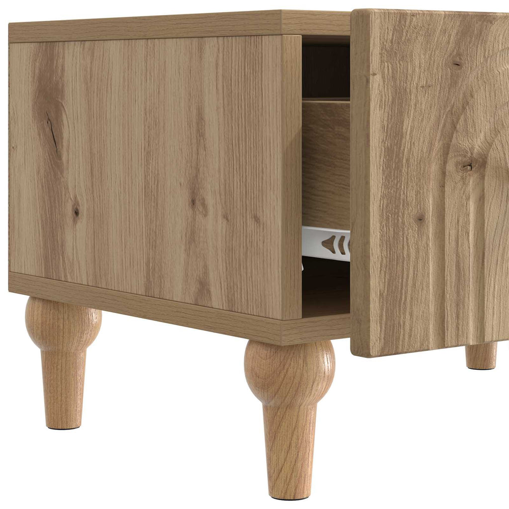 vidaXL Szafka pod telewizor z szufladą Dąb artisan 147 x 34,5 x 30 cm