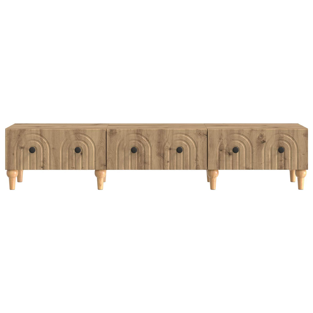 vidaXL Szafka pod telewizor z szufladą Dąb artisan 147 x 34,5 x 30 cm
