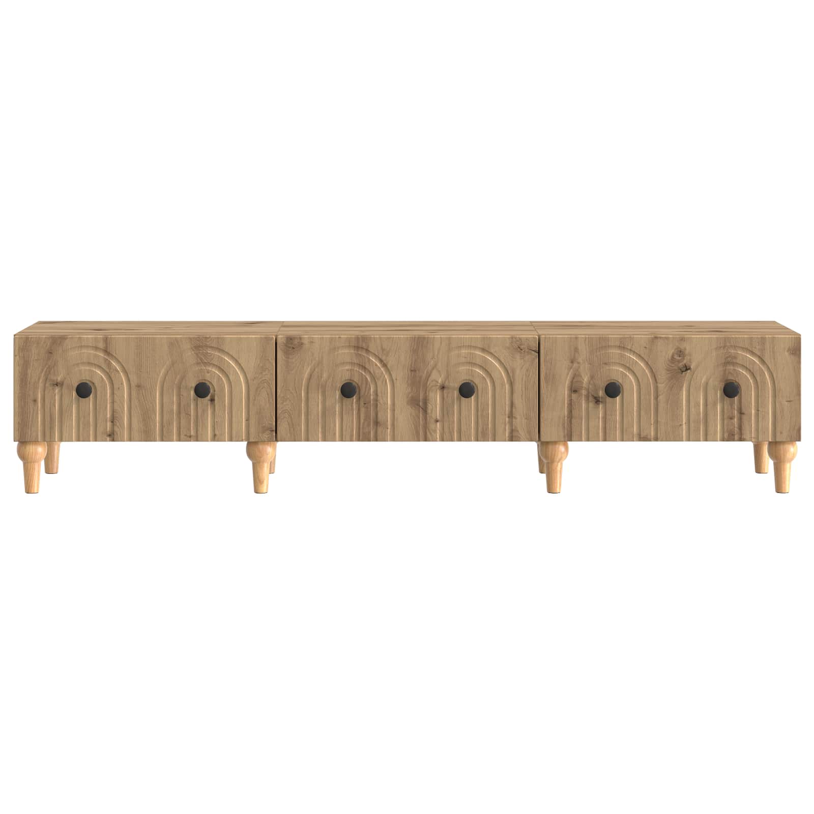 vidaXL Szafka pod telewizor z szufladą Dąb artisan 147 x 34,5 x 30 cm