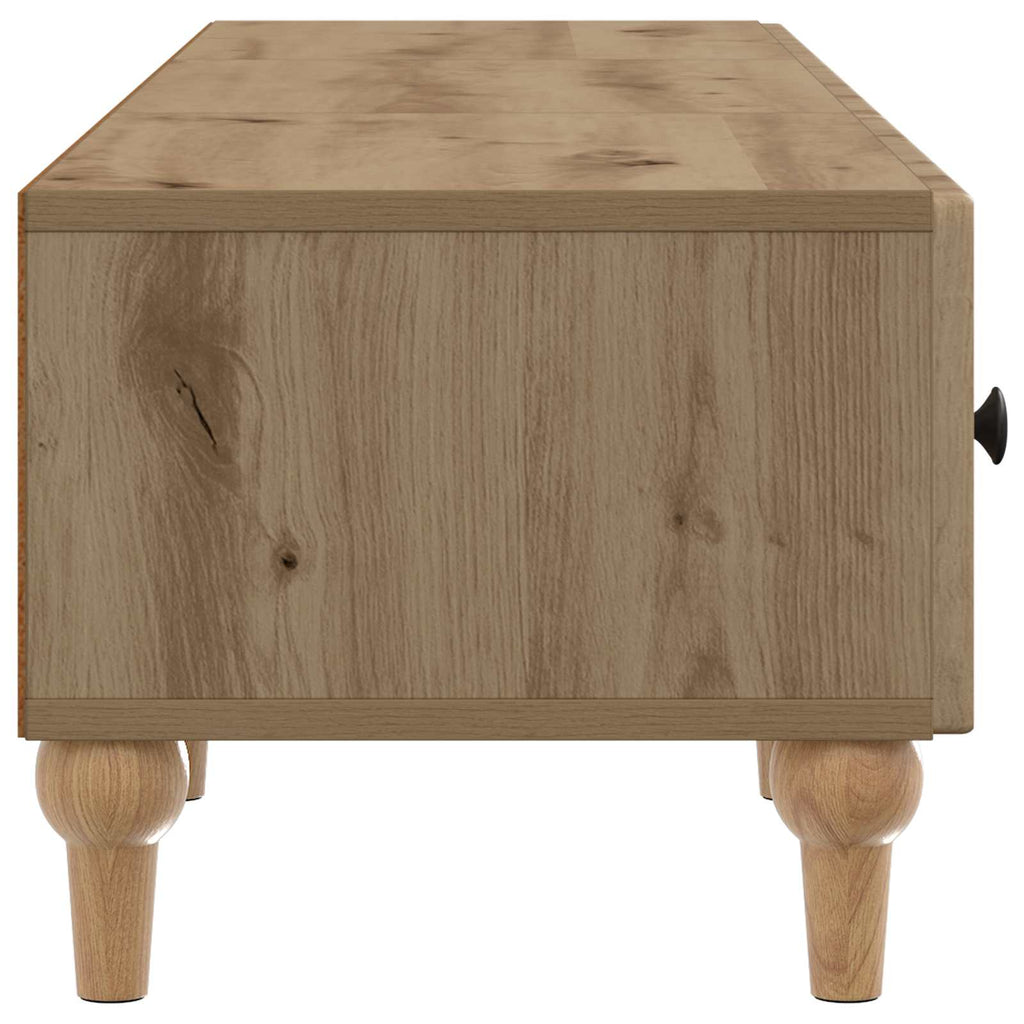 vidaXL Szafka pod telewizor z szufladą Dąb artisan 147 x 34,5 x 30 cm