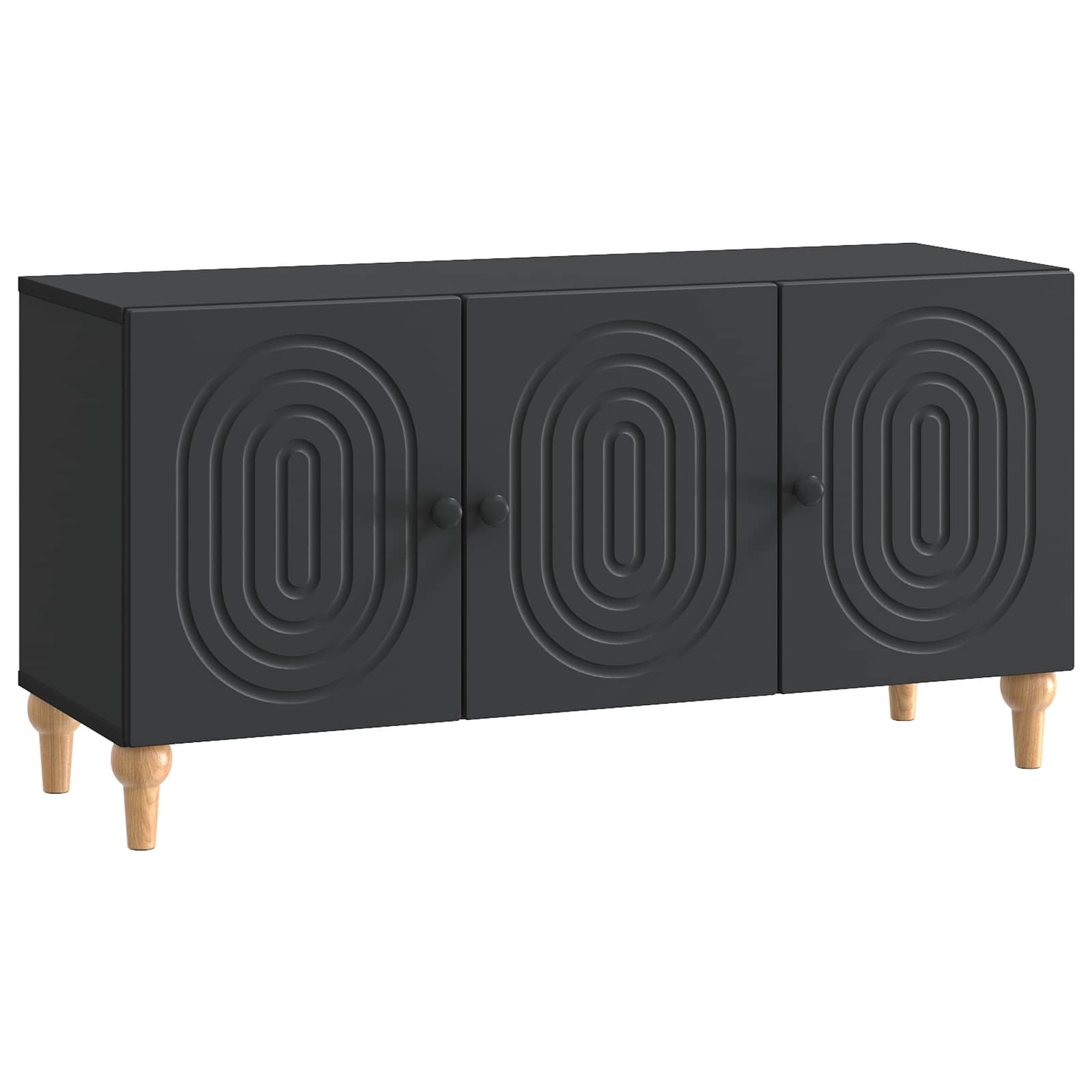 vidaXL Szafka pod telewizor Czarny 99 x 34,5 x 50 cm