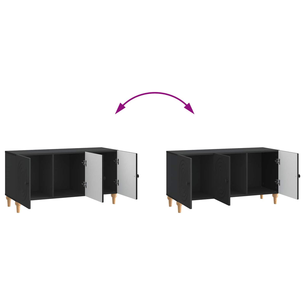 vidaXL Szafka pod telewizor Czarny 99 x 34,5 x 50 cm