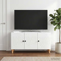 vidaXL Szafka pod telewizor Biały wysoki połysk 99 x 34,5 x 50 cm