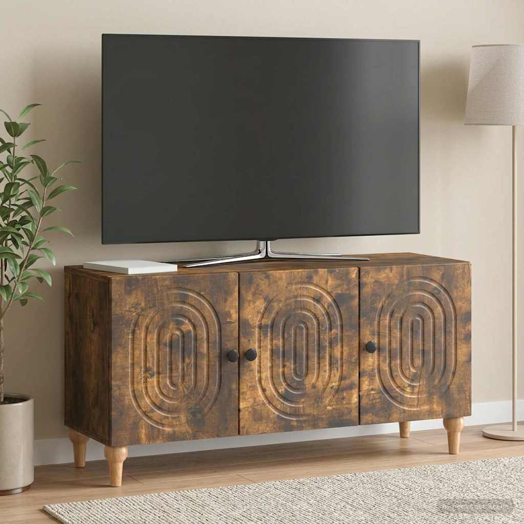 vidaXL Szafka pod telewizor Dąb wędzony 99 x 34,5 x 50 cm
