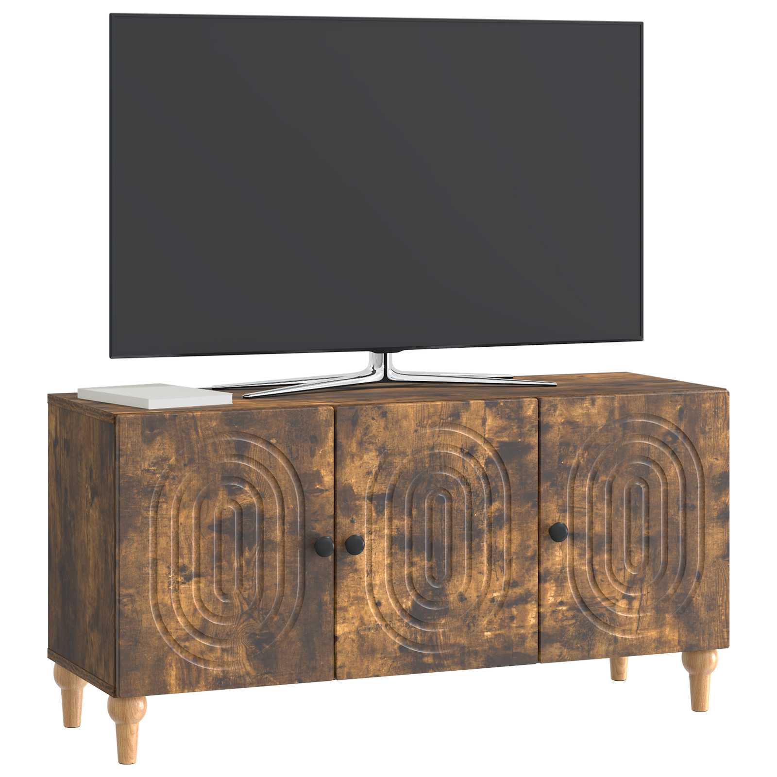 vidaXL Szafka pod telewizor Dąb wędzony 99 x 34,5 x 50 cm