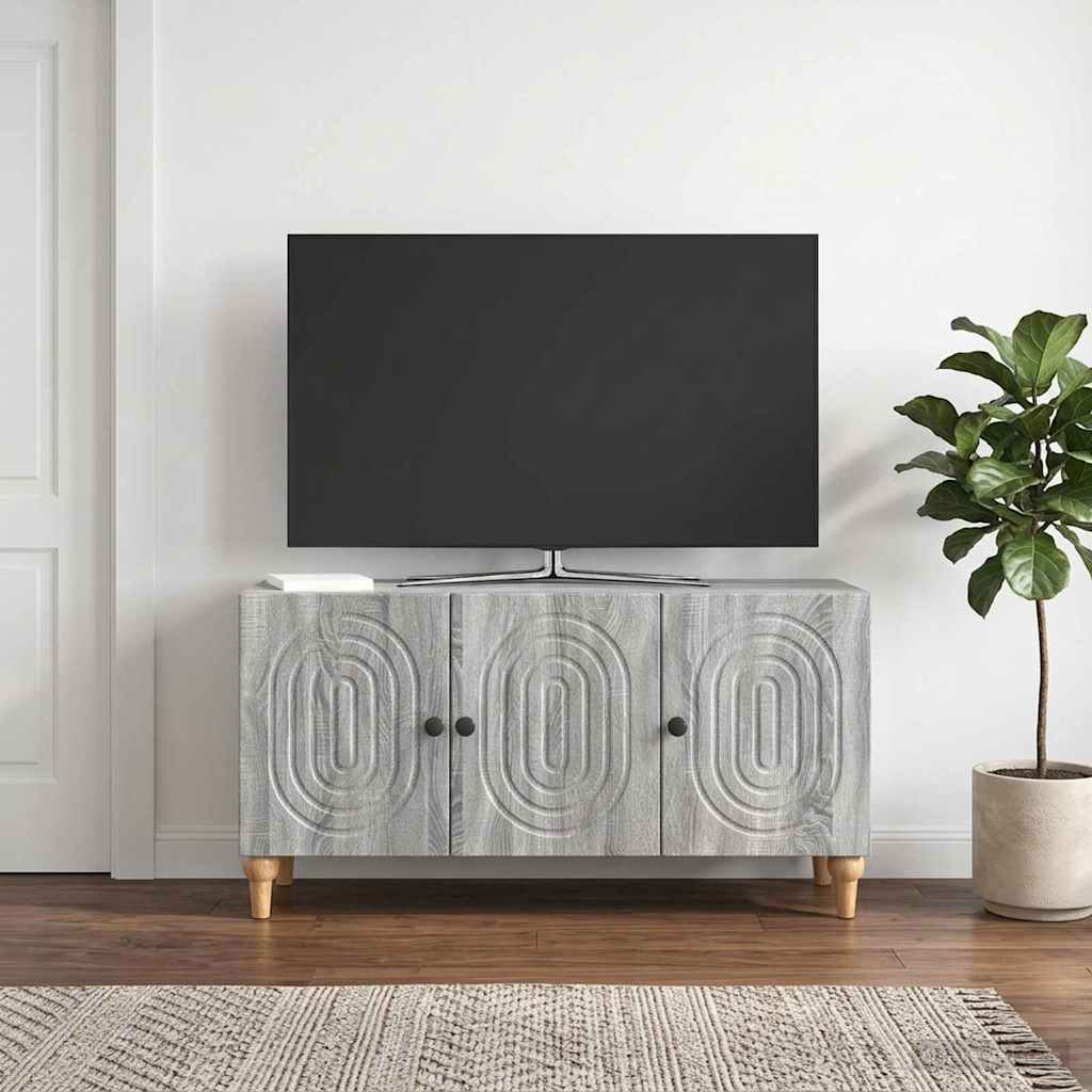 vidaXL Szafka pod telewizor Szary Sonoma 99 x 34,5 x 50 cm