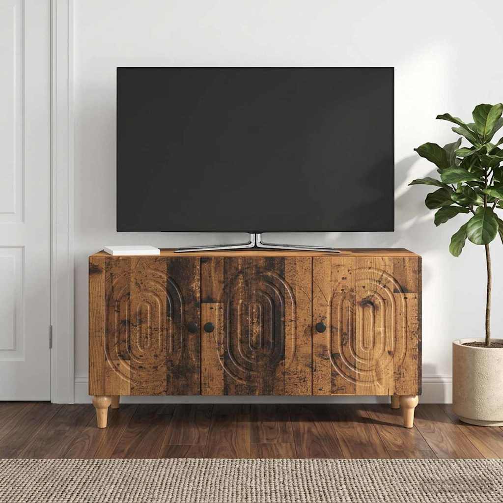 vidaXL Szafka pod telewizor Stare drewno 99 x 34,5 x 50 cm