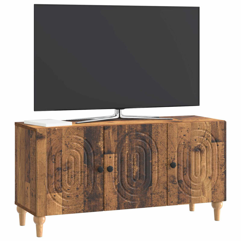 vidaXL Szafka pod telewizor Stare drewno 99 x 34,5 x 50 cm