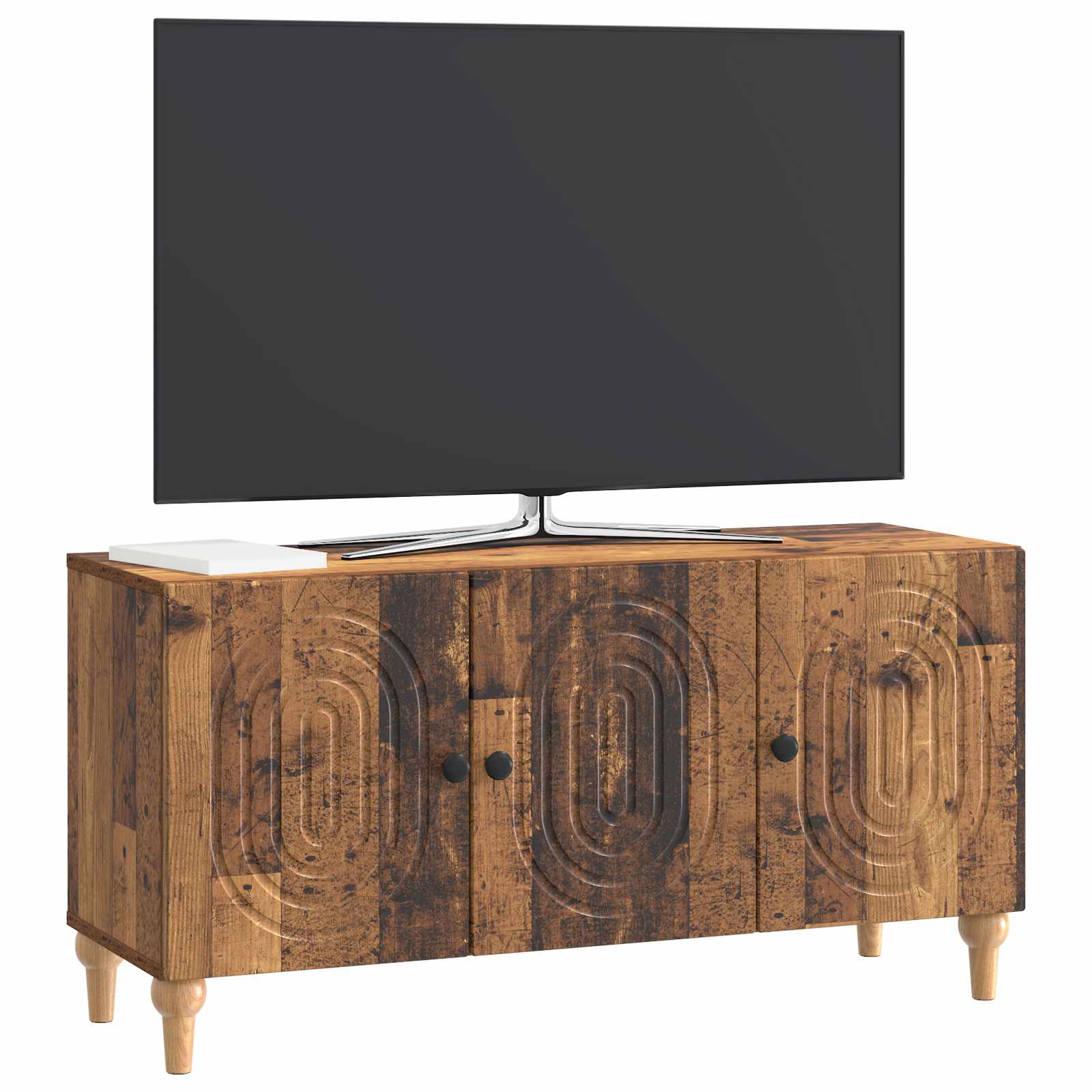 vidaXL Szafka pod telewizor Stare drewno 99 x 34,5 x 50 cm