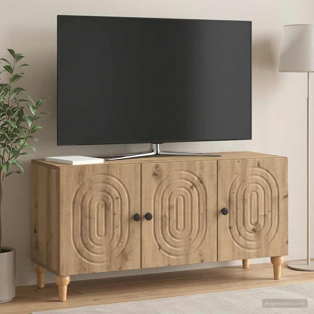 vidaXL Szafka pod telewizor 99 x 34,5 x 50 cm Dąb artisan