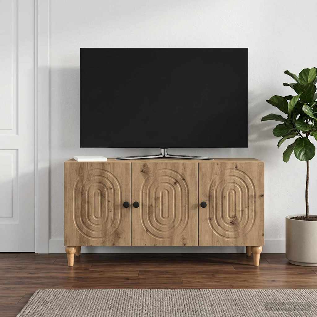 vidaXL Szafka pod telewizor 99 x 34,5 x 50 cm Dąb artisan
