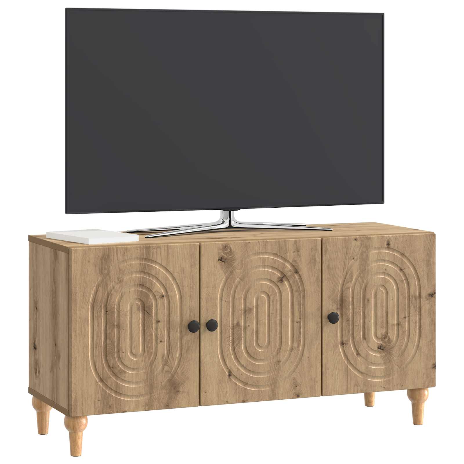 vidaXL Szafka pod telewizor Dąb artisan 99 x 34,5 x 50 cm