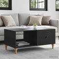 vidaXL Stolik kawowy Czarny 90 x 50 x 40 cm Drewno inżynieryjne