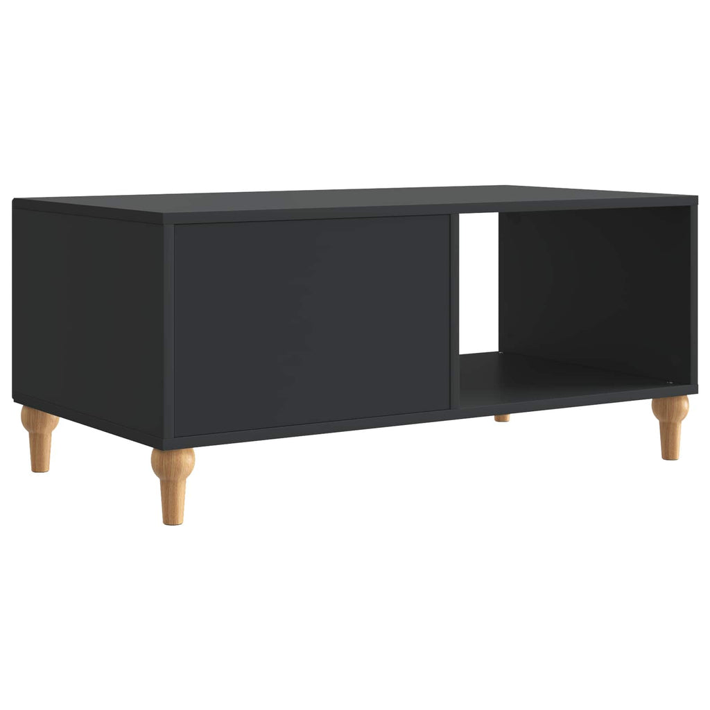 vidaXL Stolik kawowy Czarny 90 x 50 x 40 cm Drewno inżynieryjne