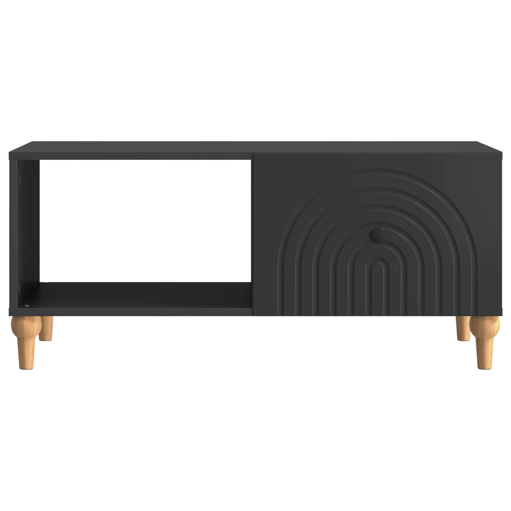 vidaXL Stolik kawowy Czarny 90 x 50 x 40 cm Drewno inżynieryjne