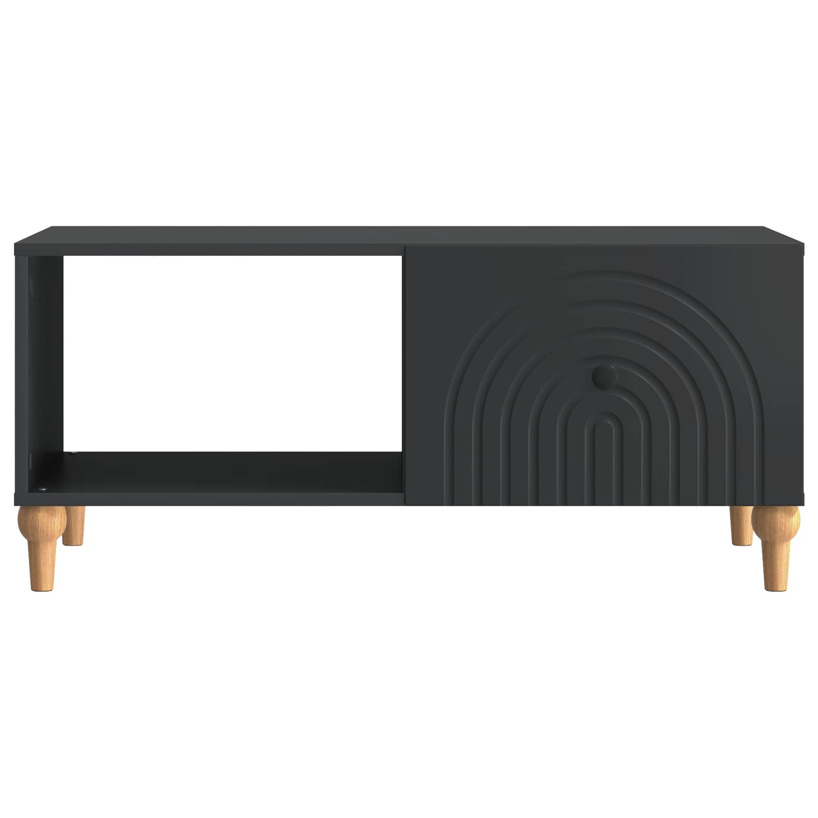vidaXL Stolik kawowy Czarny 90 x 50 x 40 cm Drewno inżynieryjne