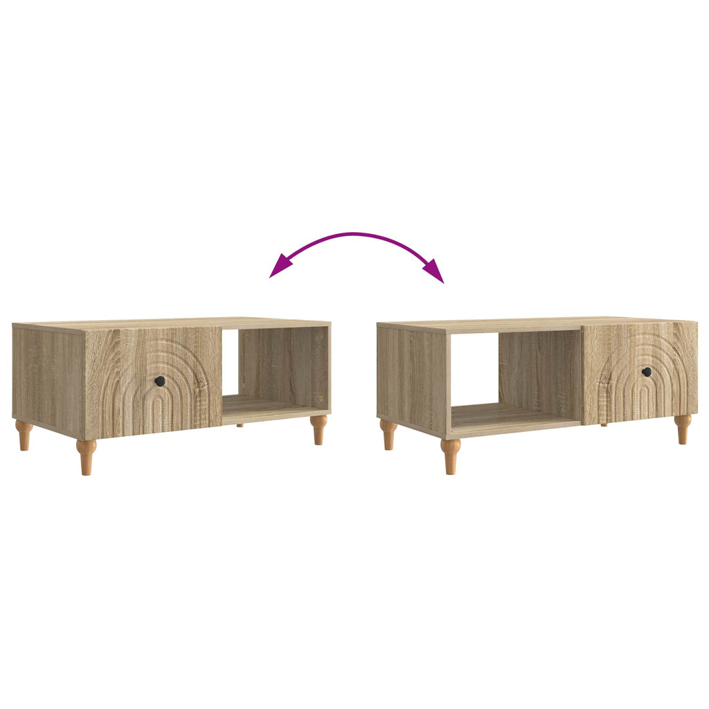 vidaXL Stolik kawowy dąb Sonoma 90 x 50 x 40 cm Drewno inżynieryjne