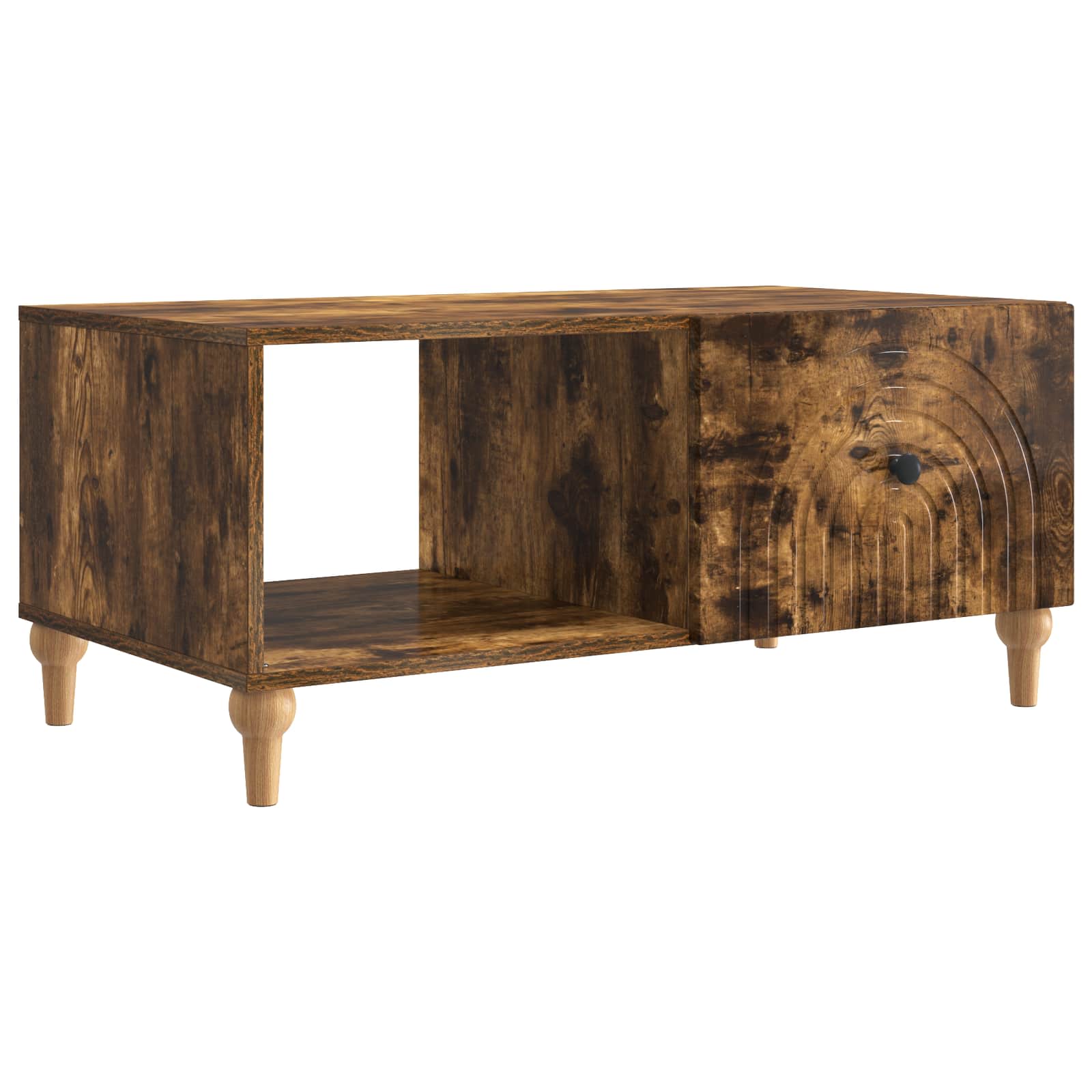 vidaXL Stolik kawowy Dąb wędzony 90 x 50 x 40 cm Drewno inżynieryjne