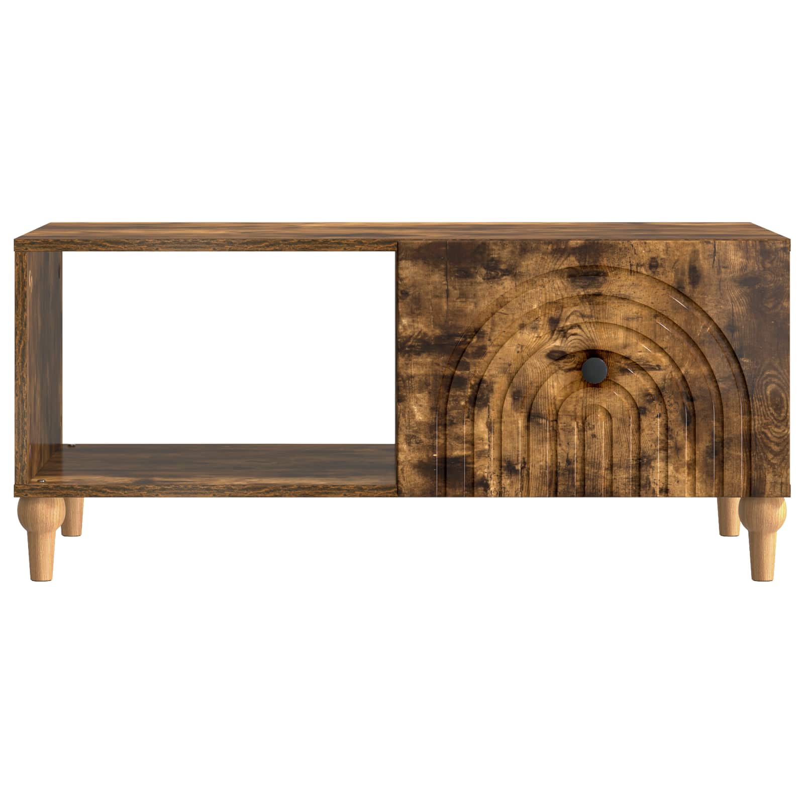 vidaXL Stolik kawowy Dąb wędzony 90 x 50 x 40 cm Drewno inżynieryjne