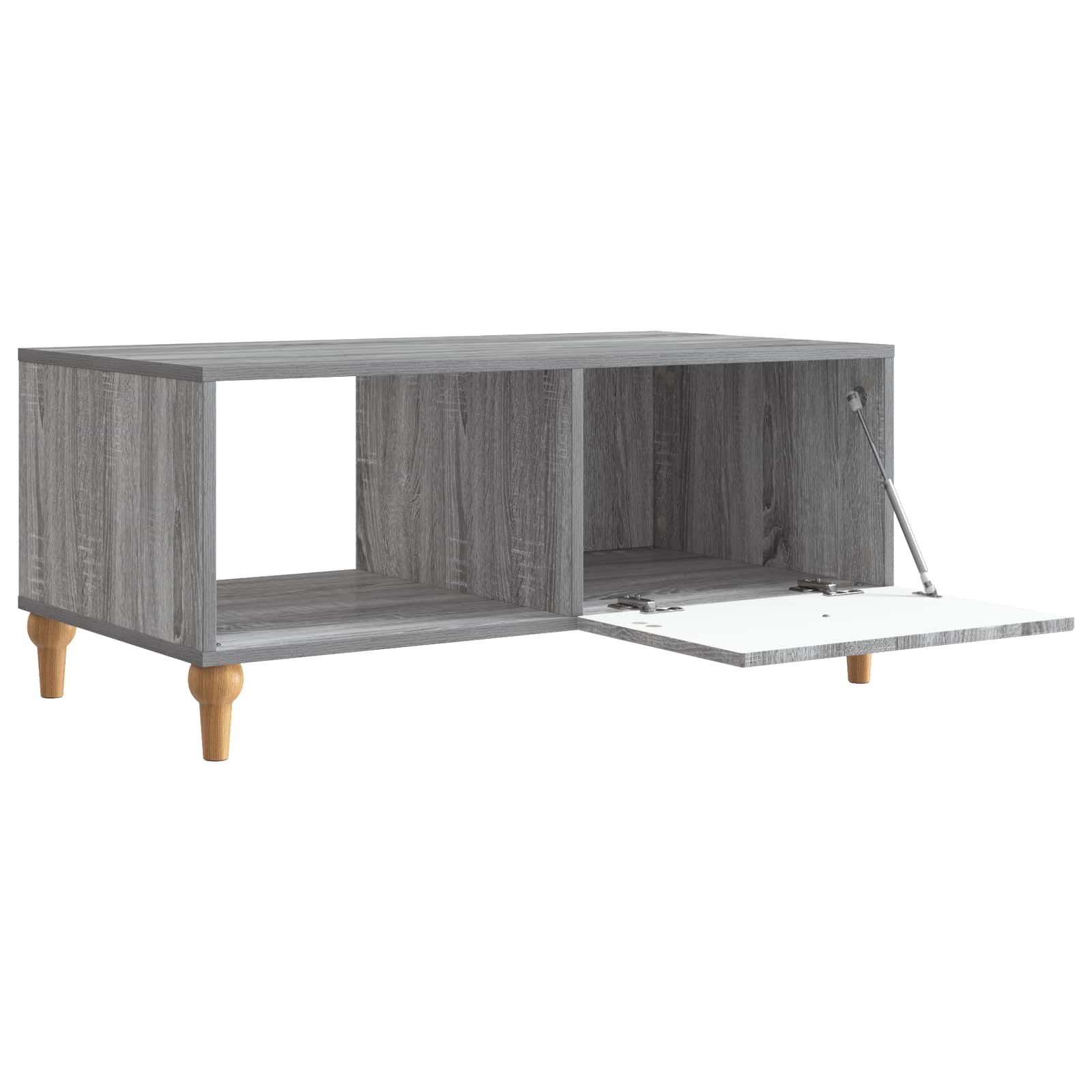 vidaXL Stolik kawowy Szary Sonoma 90 x 50 x 40 cm Drewno inżynieryjne