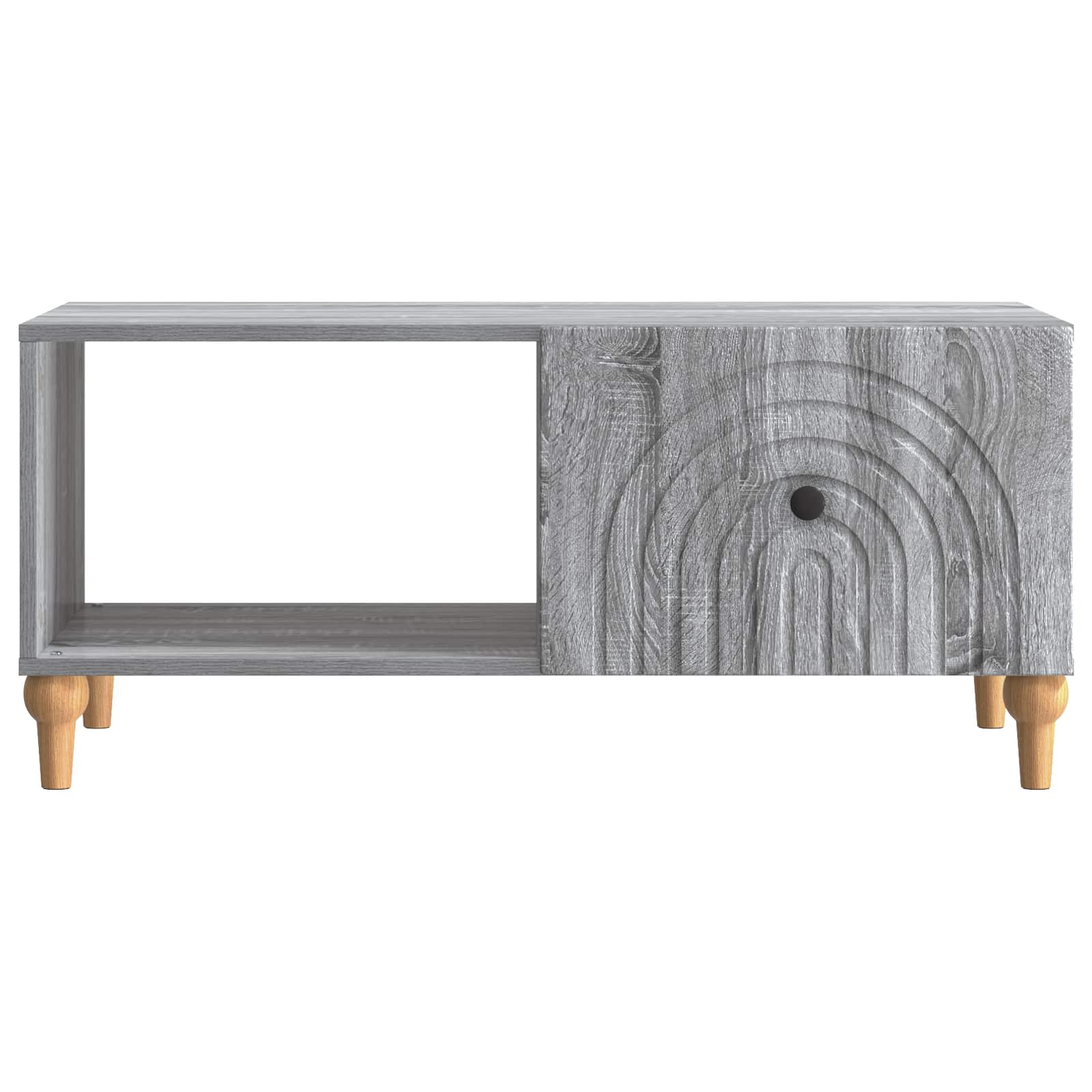 vidaXL Stolik kawowy Szary Sonoma 90 x 50 x 40 cm Drewno inżynieryjne