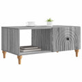 vidaXL Stolik kawowy Szary Sonoma 90 x 50 x 40 cm Drewno inżynieryjne