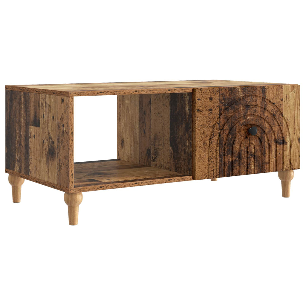 vidaXL Stolik kawowy Stare drewno 90 x 50 x 40 cm Drewno inżynieryjne