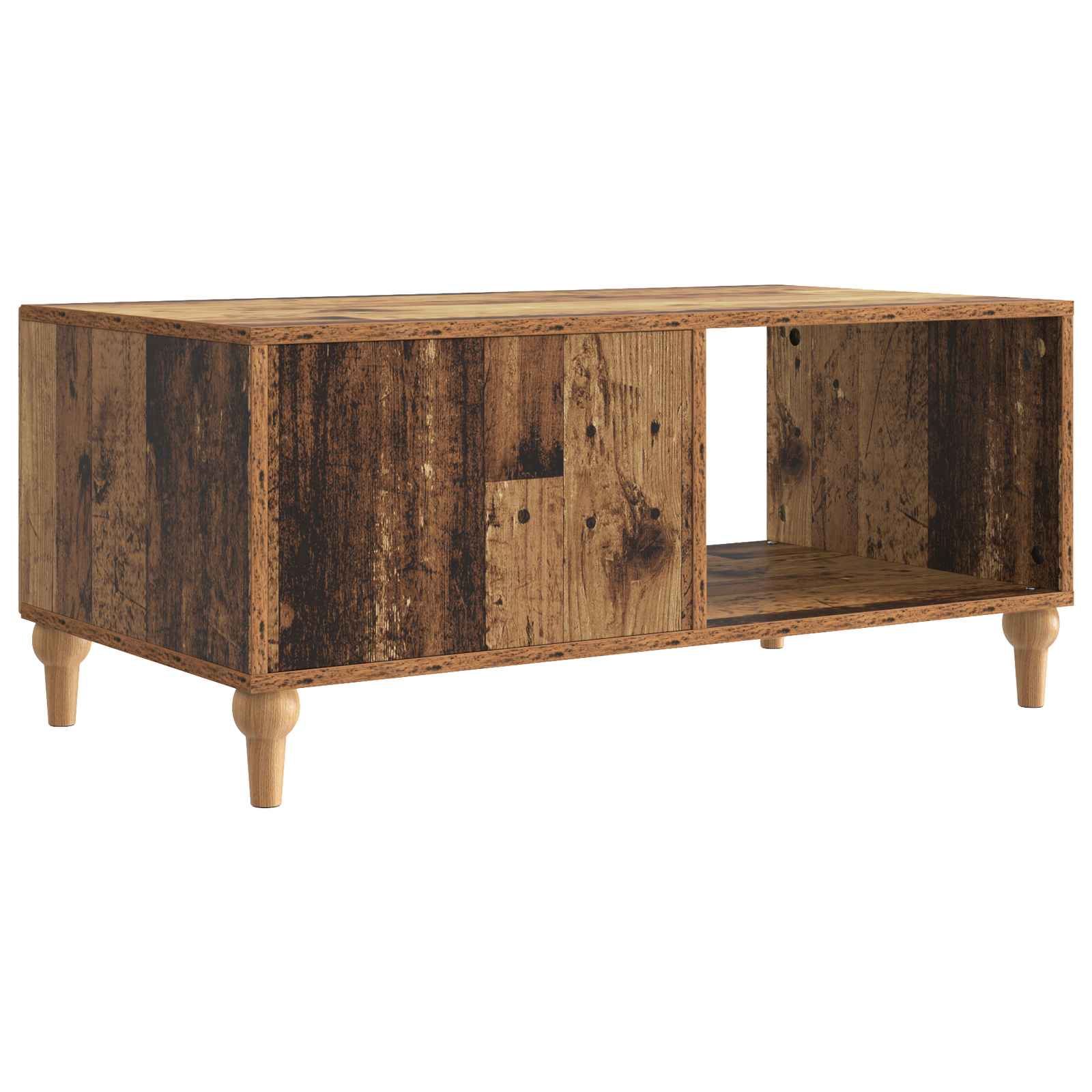vidaXL Stolik kawowy Stare drewno 90 x 50 x 40 cm Drewno inżynieryjne