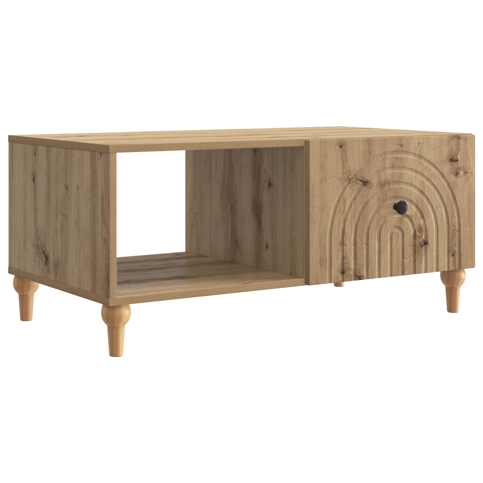 vidaXL Stolik kawowy Dąb artisan 90 x 50 x 40 cm Drewno inżynieryjne