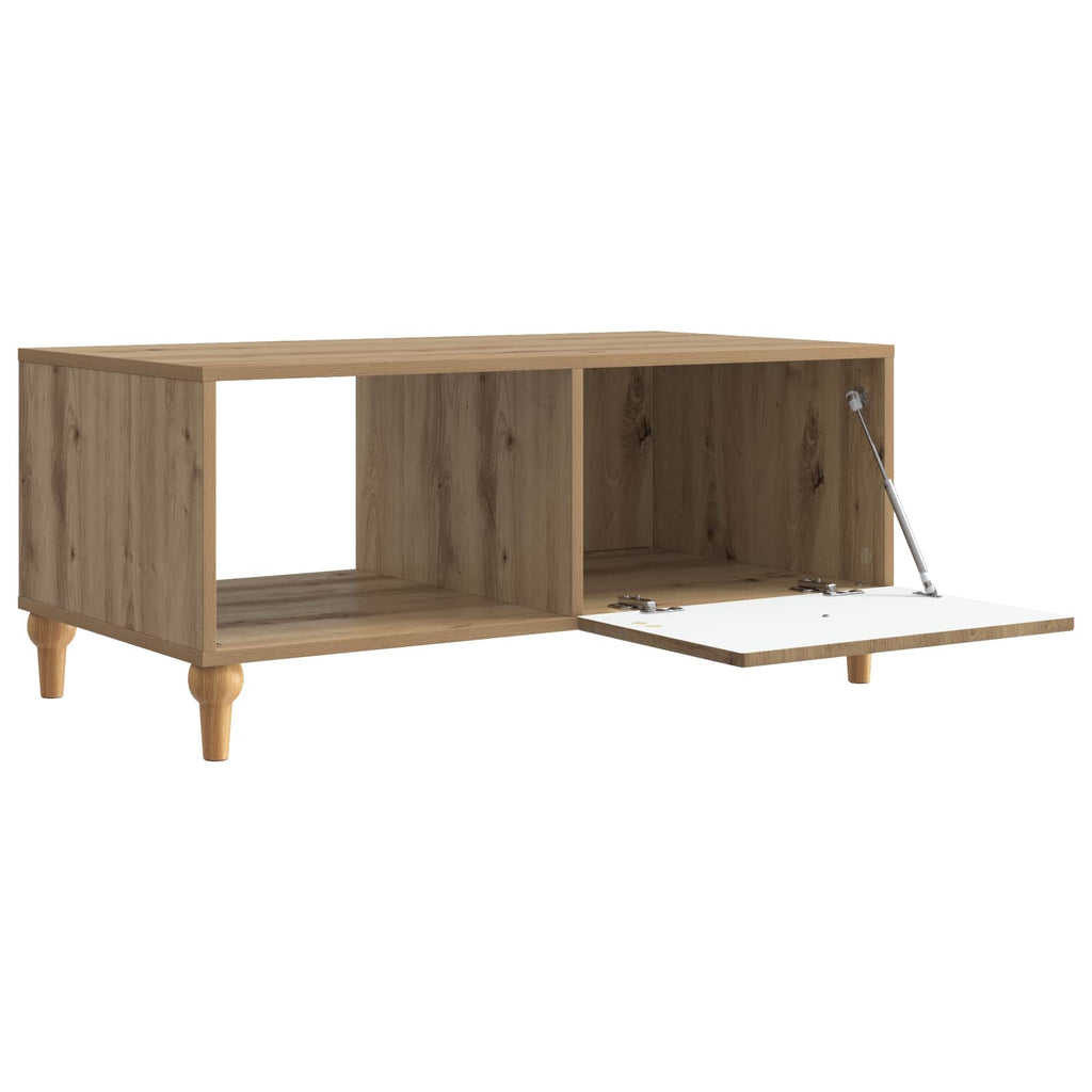 vidaXL Stolik kawowy Dąb artisan 90 x 50 x 40 cm Drewno inżynieryjne