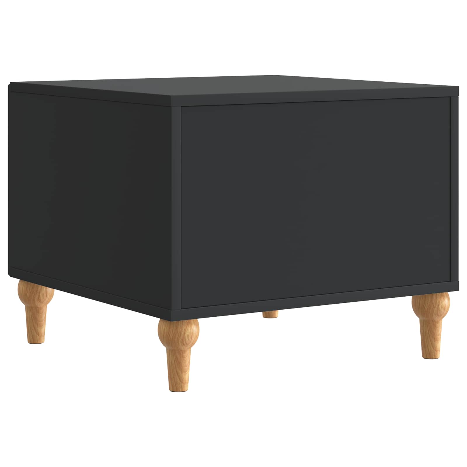 vidaXL Stolik kawowy Czarny 49 x 50 x 40 cm Drewno inżynieryjne
