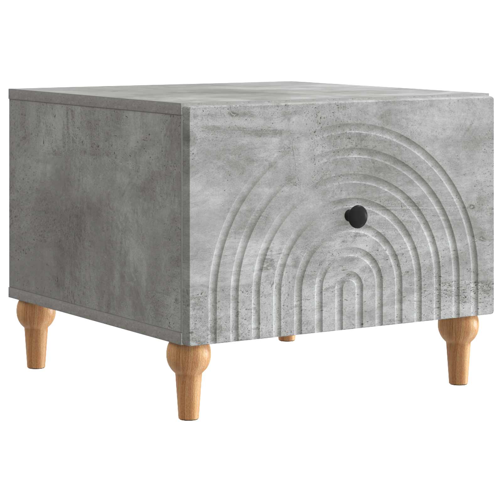 vidaXL Stolik kawowy z szufladą Betonowy szary 49 x 50 x 40 cm