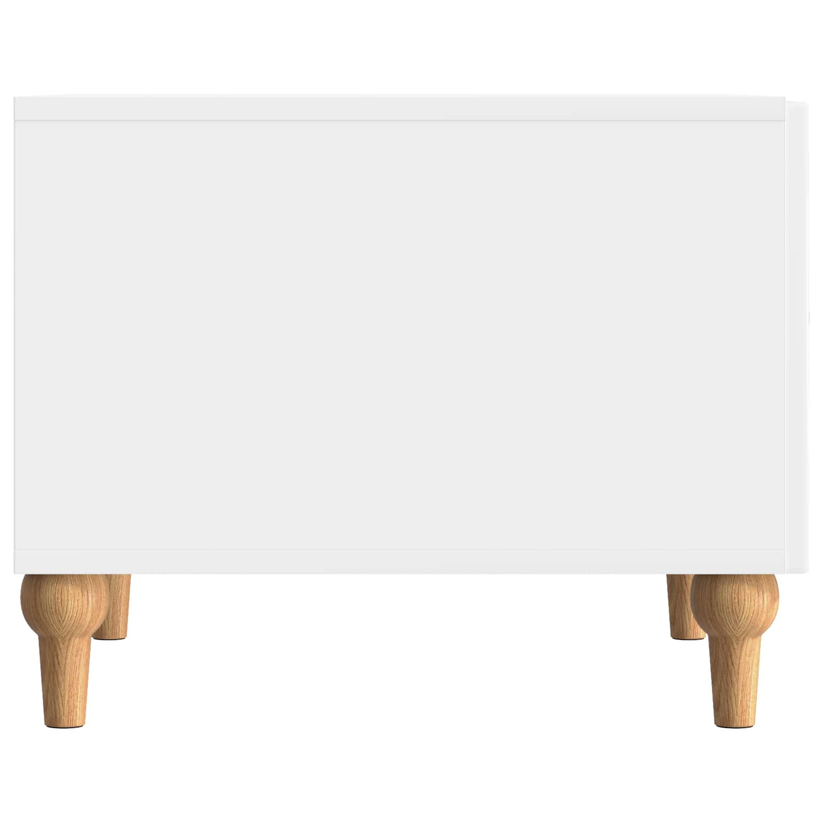 vidaXL Stolik kawowy z szufladą Biały wysoki połysk 49 x 50 x 40 cm