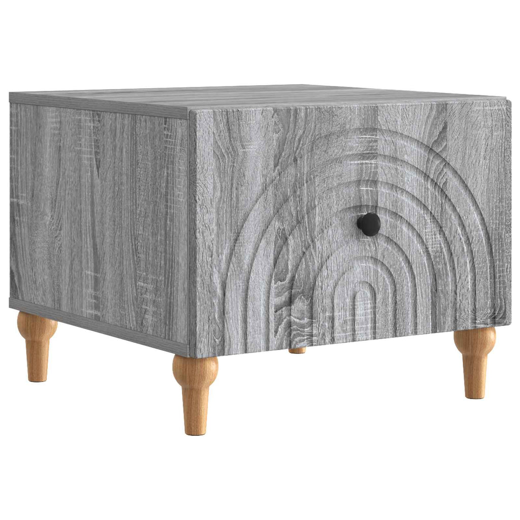 vidaXL Stolik kawowy Szary Sonoma 49 x 50 x 40 cm Drewno inżynieryjne