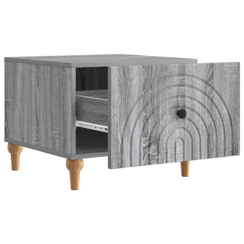 vidaXL Stolik kawowy Szary Sonoma 49 x 50 x 40 cm Drewno inżynieryjne