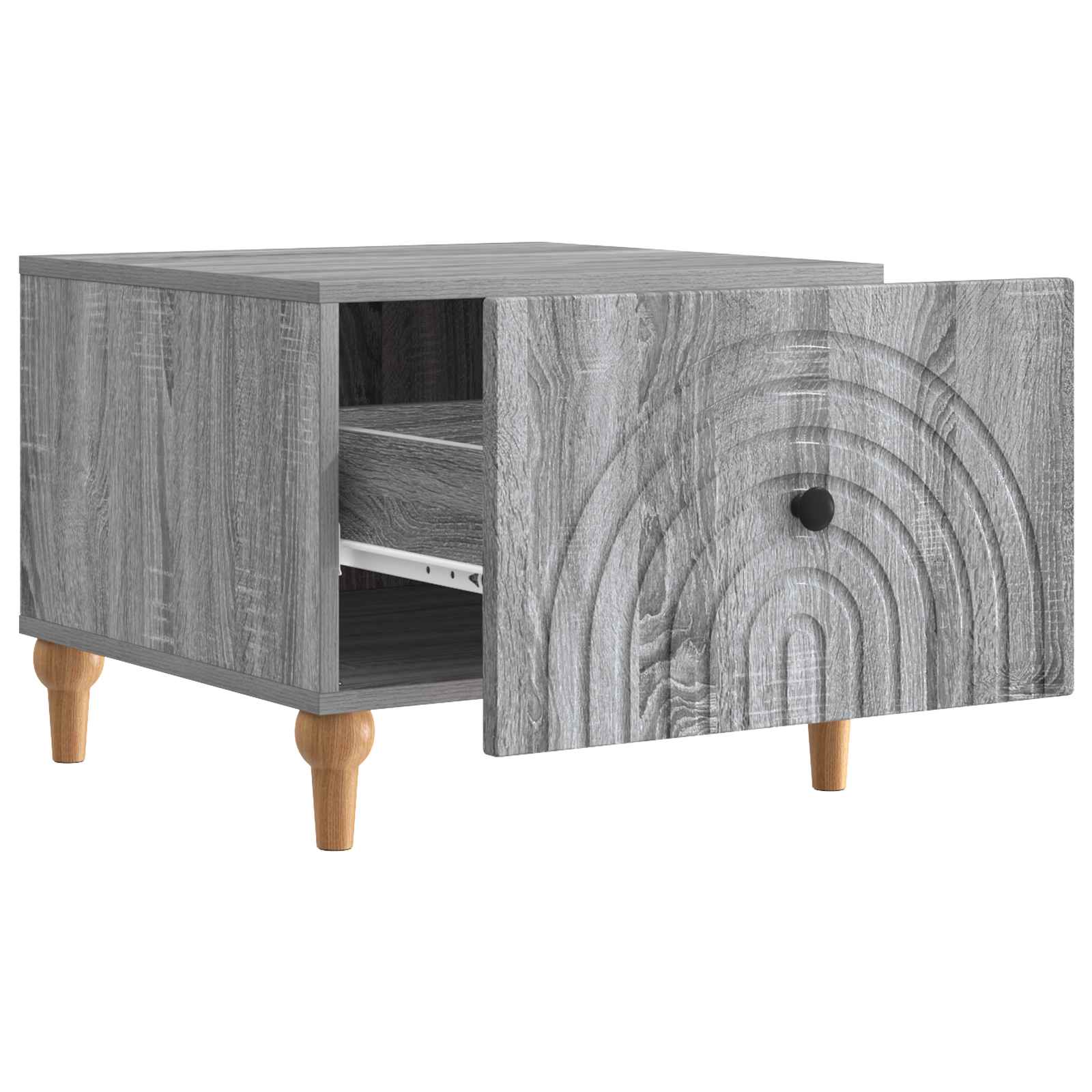 vidaXL Stolik kawowy Szary Sonoma 49 x 50 x 40 cm Drewno inżynieryjne