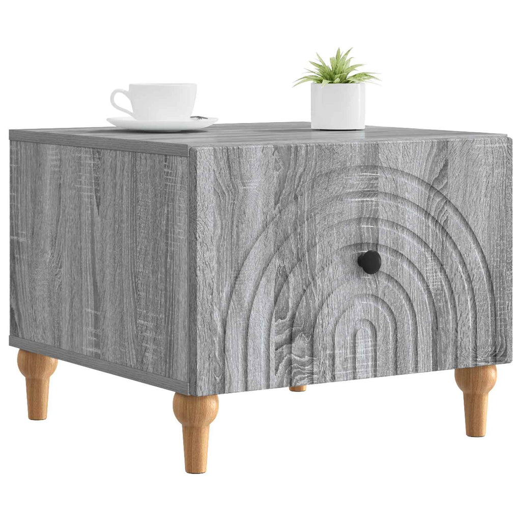 vidaXL Stolik kawowy Szary Sonoma 49 x 50 x 40 cm Drewno inżynieryjne