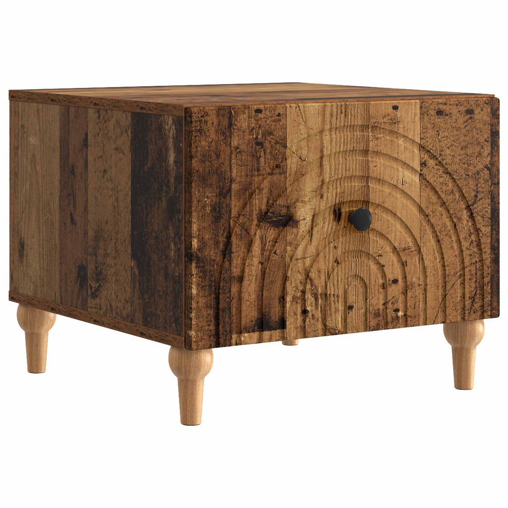 vidaXL Stolik kawowy Stare drewno 49 x 50 x 40 cm Drewno inżynieryjne