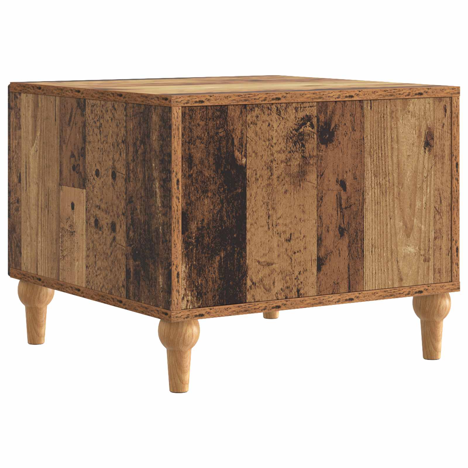 vidaXL Stolik kawowy Stare drewno 49 x 50 x 40 cm Drewno inżynieryjne