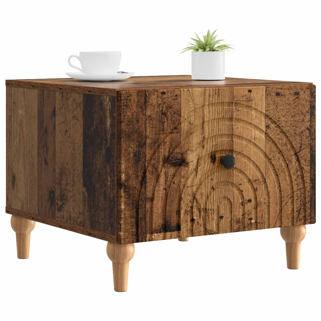 vidaXL Stolik kawowy Stare drewno 49 x 50 x 40 cm Drewno inżynieryjne