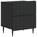 vidaXL Szafka Nocna Czarny 43 x 34,5 x 49,5 cm Drewno inżynieryjne