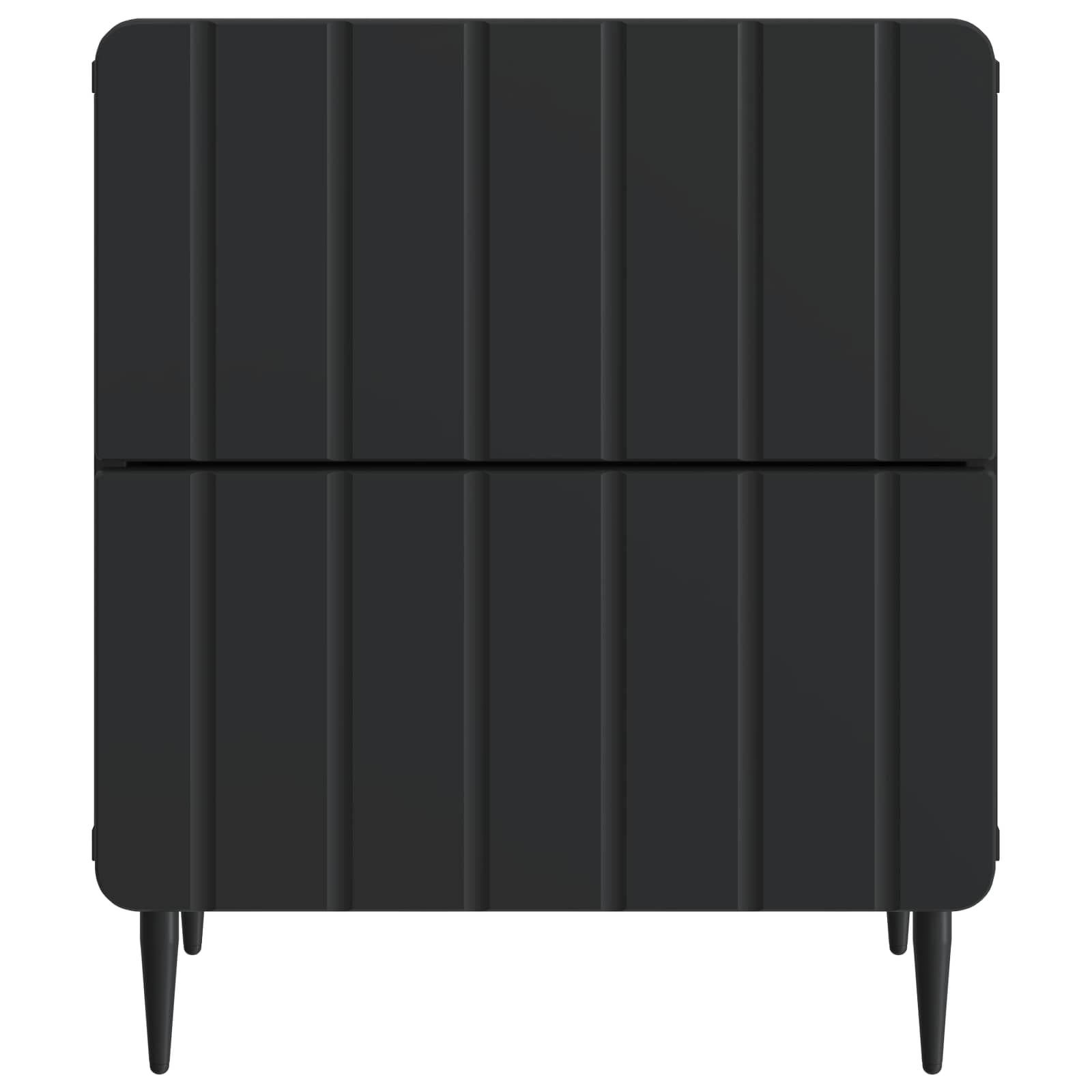 vidaXL Szafka Nocna Czarny 43 x 34,5 x 49,5 cm Drewno inżynieryjne