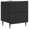 vidaXL Szafka Nocna Czarny 43 x 34,5 x 49,5 cm Drewno inżynieryjne